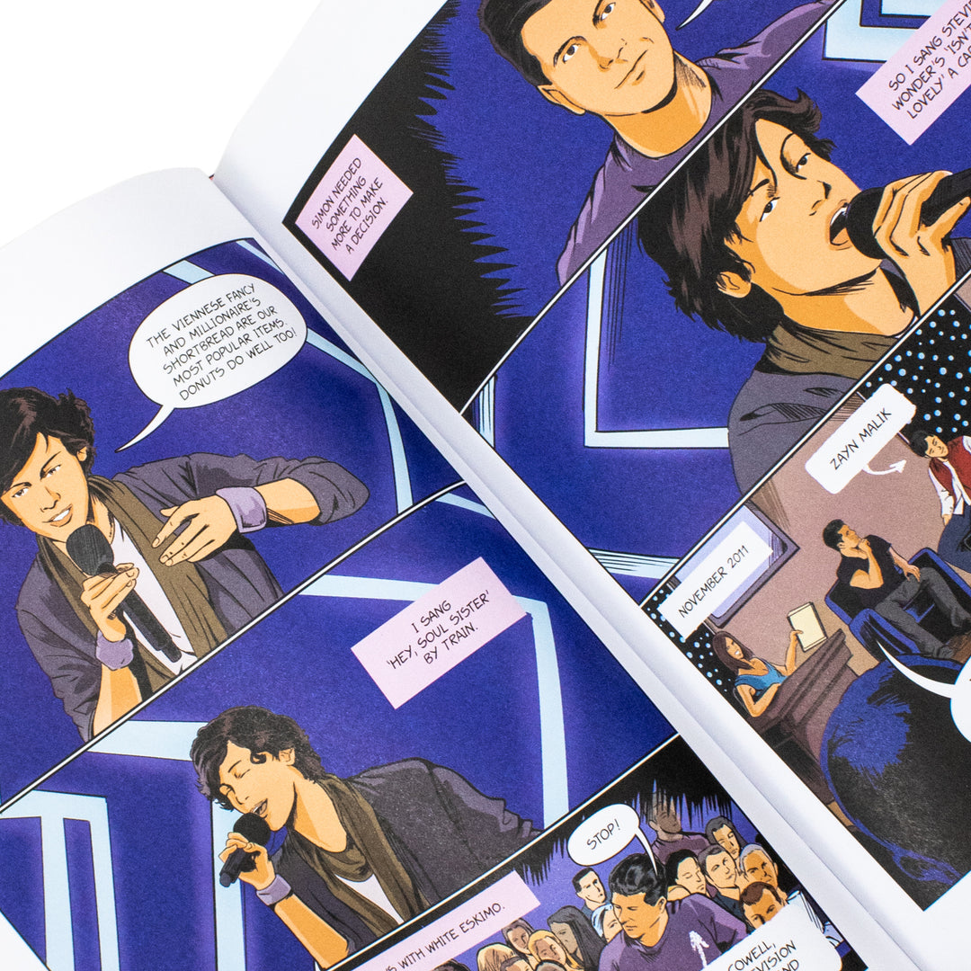 Harry Styles: A Graphic Biography by Filippo Zambello (BioGraphics) | Illustrated Hardcover Book