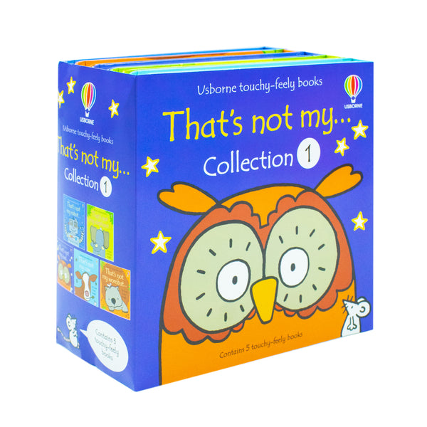 Usborne Touchy-feely books That's not My Collection Series 1, 5 Books Set By Fiona Watt ( Robot, Elephant, Owl, Cow, Wombat)