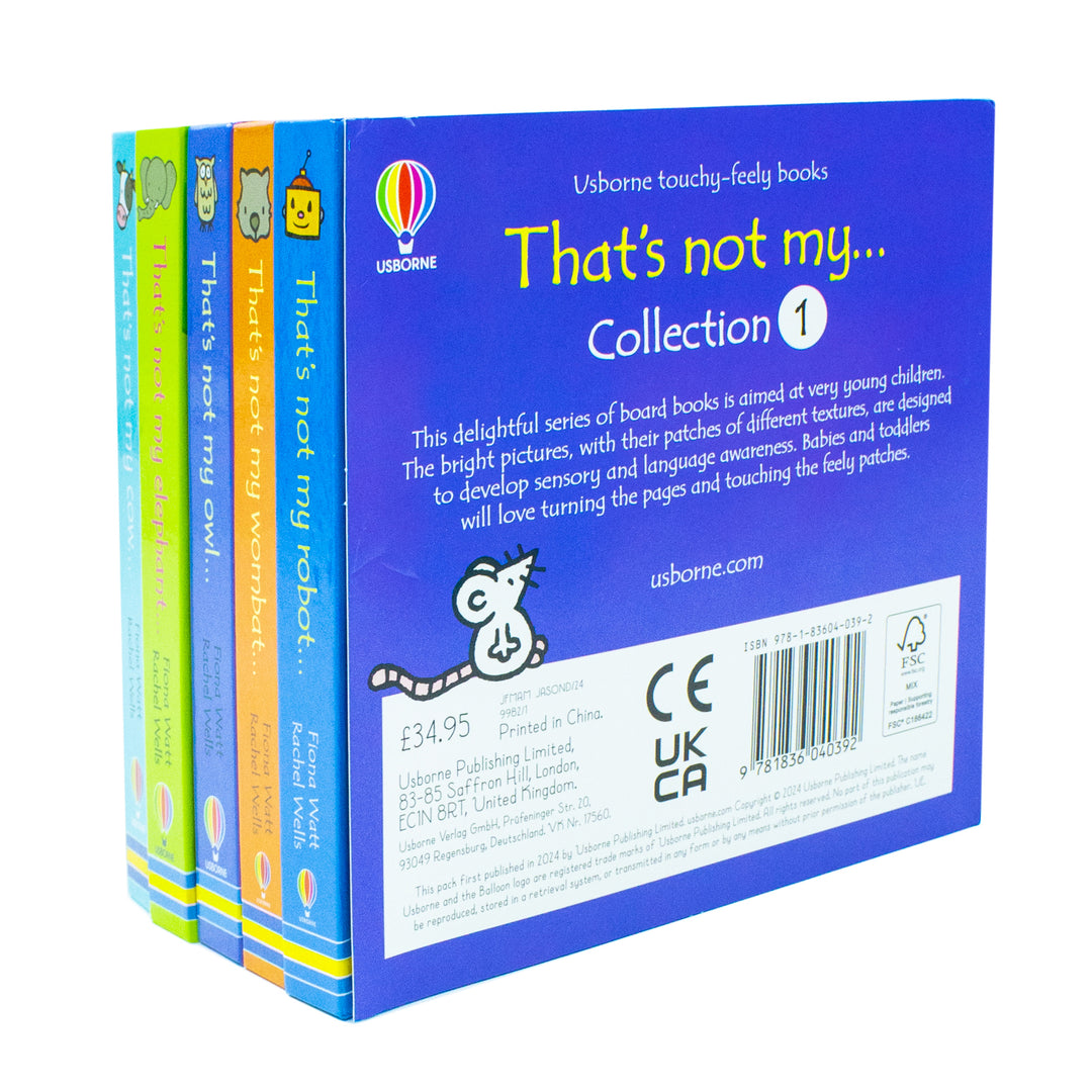 Those Books Usborne Touchy-feely books That's not My Collection 1, 5 Books Set ...