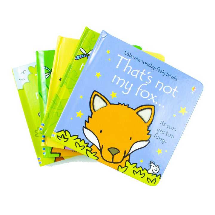 Usborne touchy-feely Books That's Not my Collection 3, 5 Books Box Set By Fiona Watt (Fox, Giraffe, Lion, Piglet, Monkey)