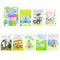 Usborne Starting to Read With Phonics 8 Books Collection Box Set With Activity Book & Alphabet Chart (Pirate Pat, Double Trouble, Dressing up Box & more)