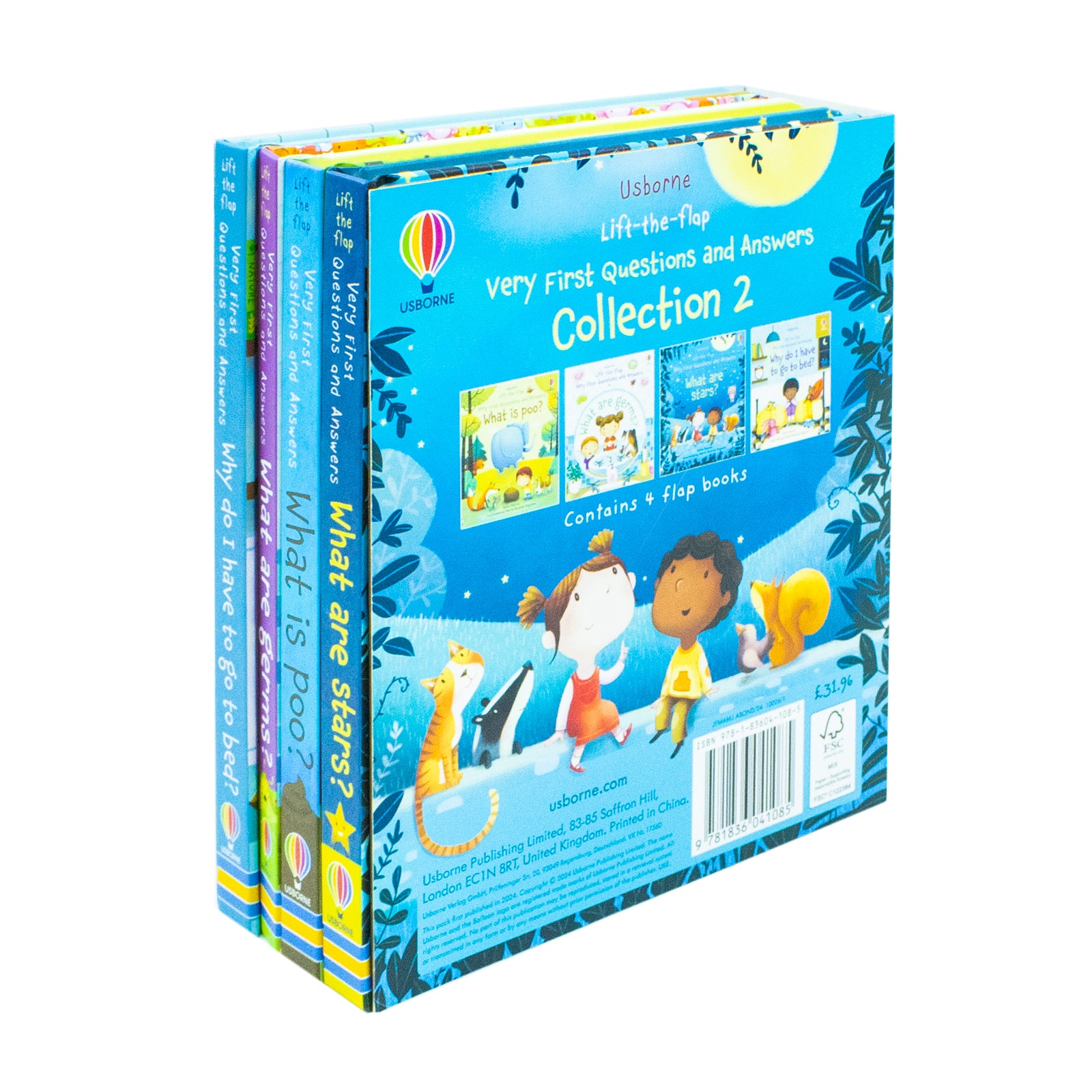 Usborne Lift the Flap Very First Questions & Answers 4 Book Set