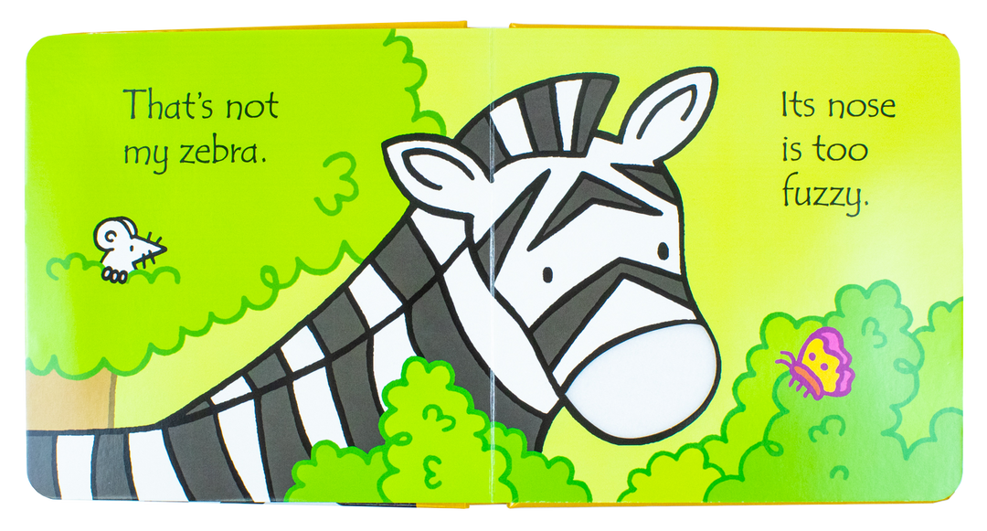Usborne Touchy-Feely That's Not My Zoo 4 Books Collection: Zebra & Friends - Interactive Board Books for Kids, Toddlers, Early Learning & Sensory Fun