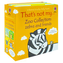 Usborne Touchy-Feely That's Not My Zoo Collection: Zebra & Friends - Interactive Board Books for Kids, Toddlers, Early Learning & Sensory Fun