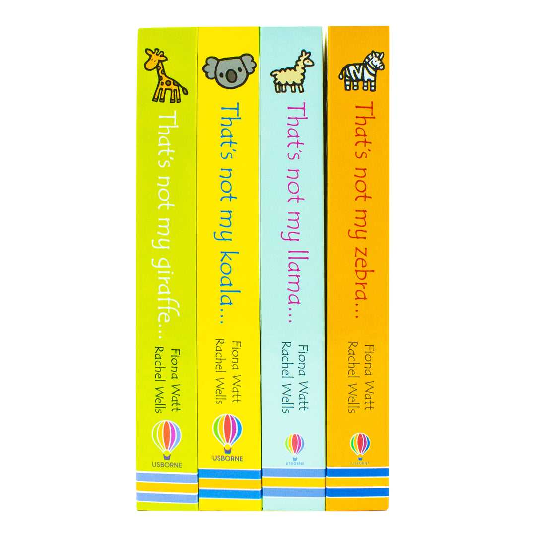 Usborne Touchy-Feely That's Not My Zoo 4 Books Collection: Zebra & Friends - Interactive Board Books for Kids, Toddlers, Early Learning & Sensory Fun