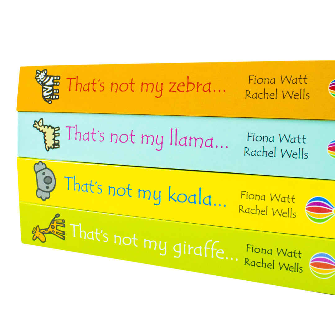 Usborne Touchy-Feely That's Not My Zoo 4 Books Collection: Zebra & Friends - Interactive Board Books for Kids, Toddlers, Early Learning & Sensory Fun