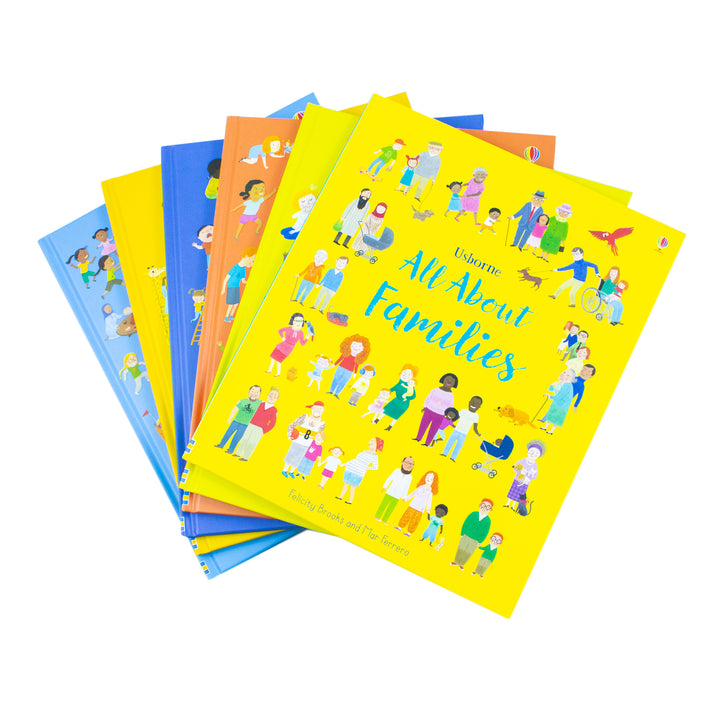 Usborne All About Feelings 6 Book Set by Felicity Brooks | Emotions, Families, Diversity, Friendship, Worries, Fears & Body Awareness for Children