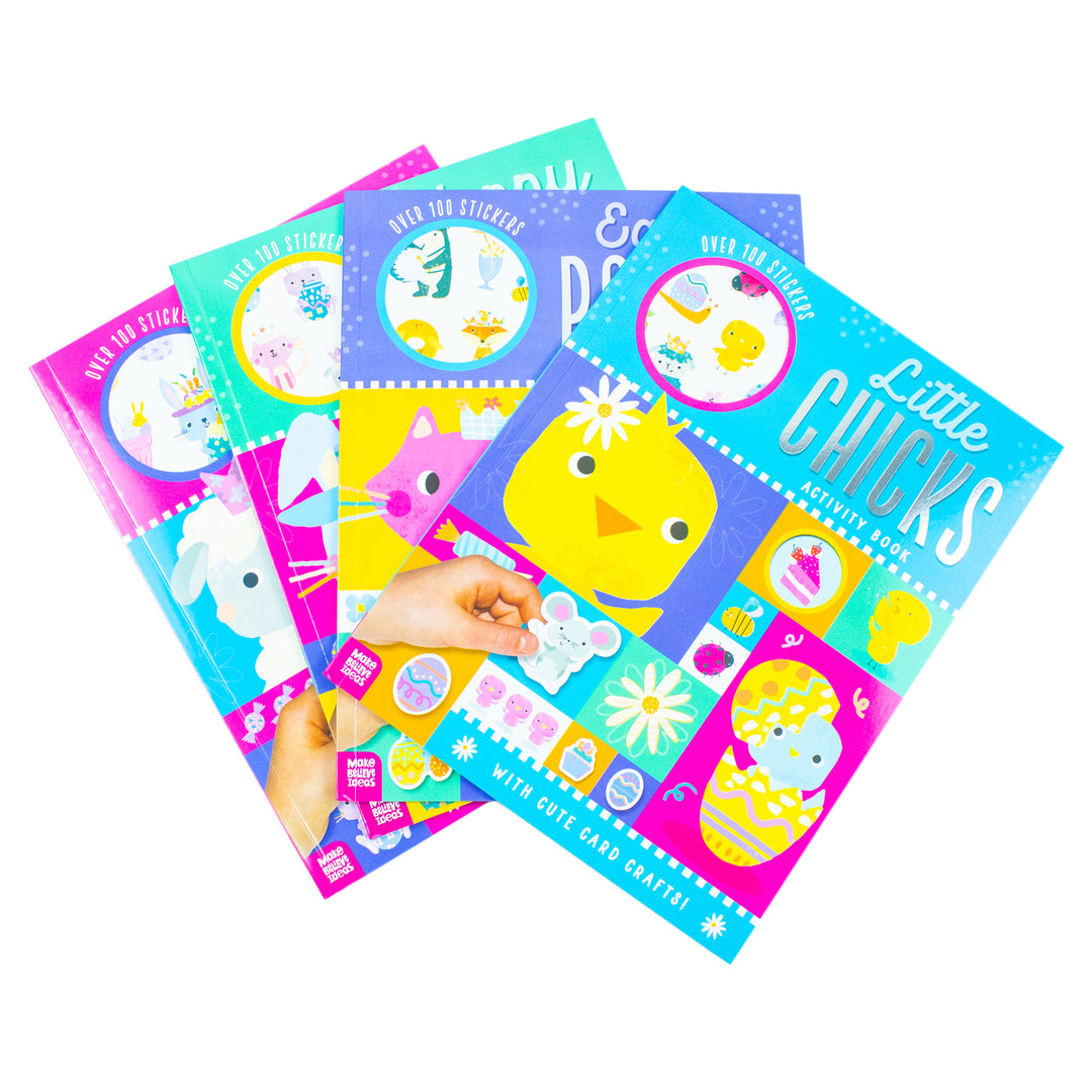 Easter Activity Pack 4 Books Collection Set with Stickers
