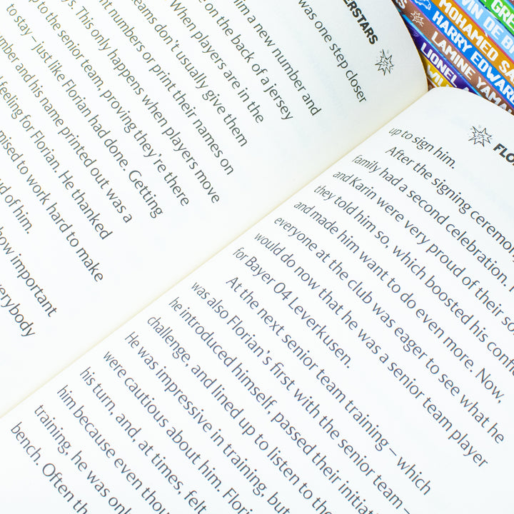 Football Elite Superstars 12 Books Box Set: Ronaldo, Messi, Salah, Harry Kane, Lamine Yamal, Kevin De Bryune, Kobbie Mainoo, Jack Grealish, Simmons, Wirtz, Palmer, Saliba