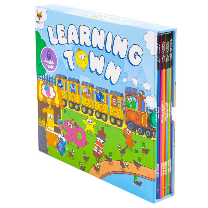 Learning Town 8 Books Collection Set By Jessica Wren (A Birthday Bash,The Letter Hunt,Colour Me Happy,Time To Get In Space And More)