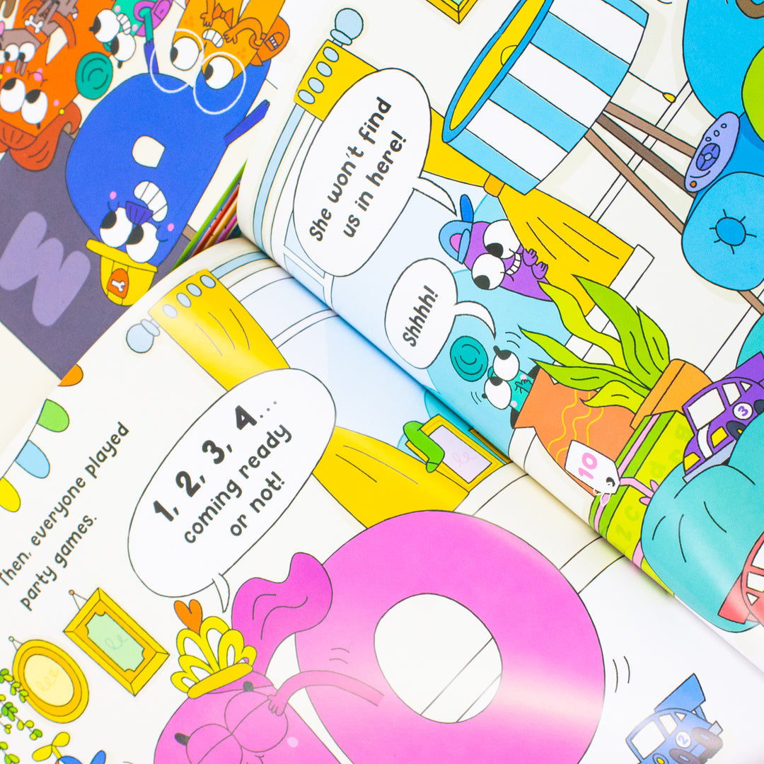 Learning Town 8 Books Collection Set By Jessica Wren (A Birthday Bash,The Letter Hunt,Colour Me Happy,Time To Get In Space And More)