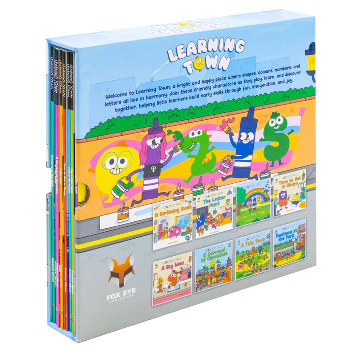 Learning Town 8 Books Collection Set By Jessica Wren (A Birthday Bash,The Letter Hunt,Colour Me Happy,Time To Get In Space And More)