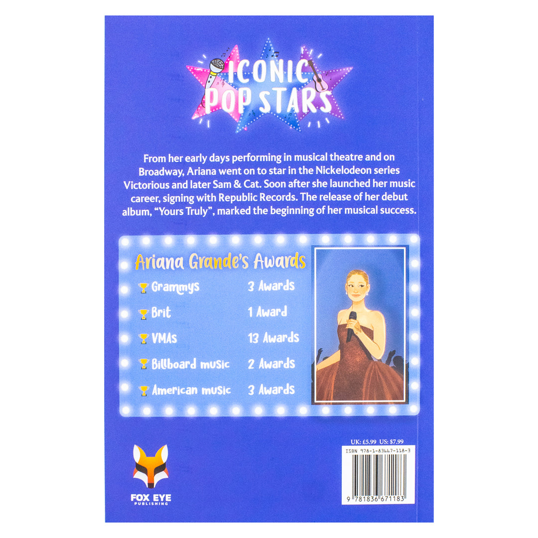 Ariana Grande The Iconic Music Popstar Story Book: Rise to Becoming a Superstar (Iconic Popstars) | Paperback