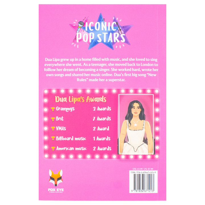 Dua Lipa The Iconic Music Popstar Story Book: Rise to Becoming a Superstar (Iconic Popstars)| Paperback