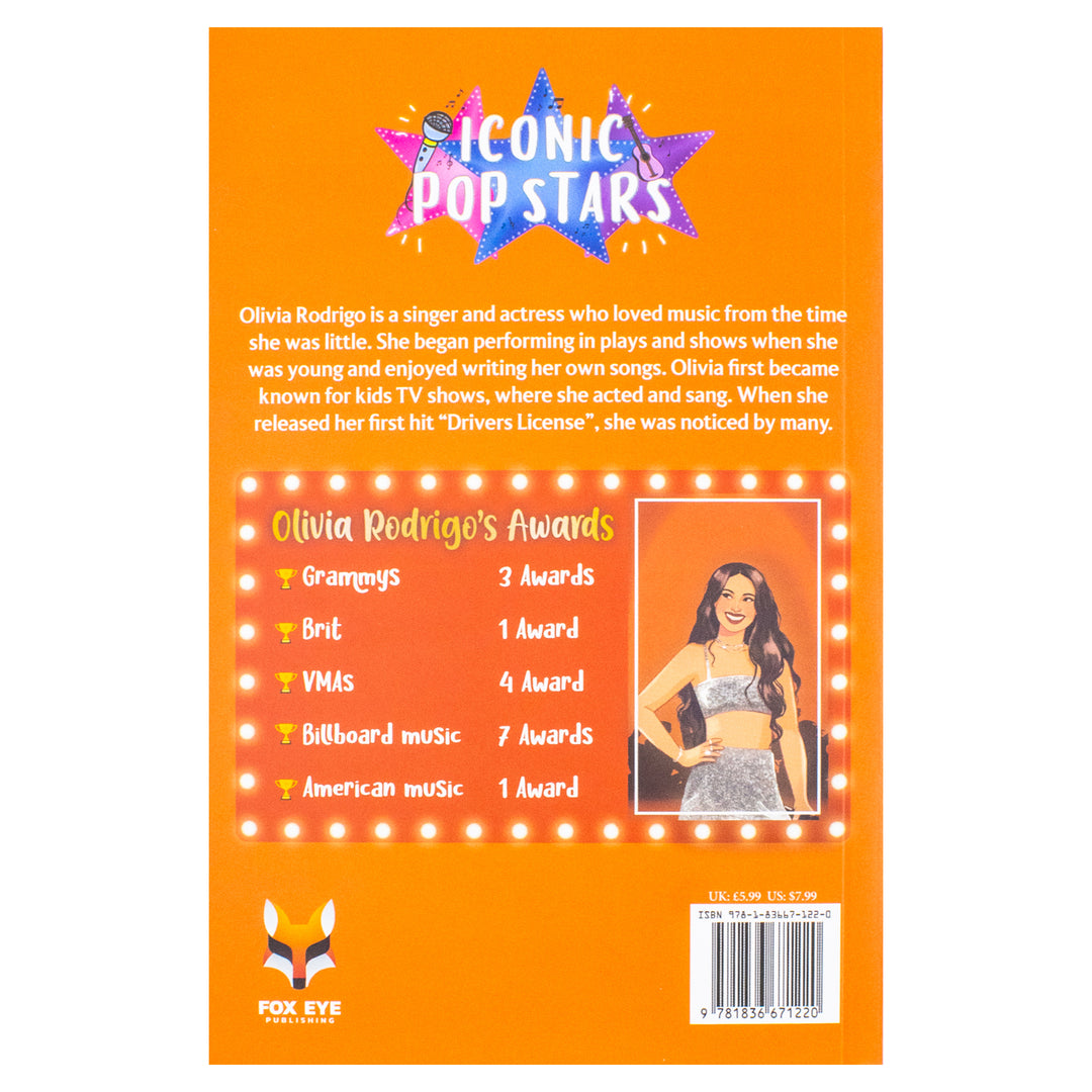 Olivia Rodrigo The Iconic Music Popstar Story Book: Rise to Becoming a Superstar (Iconic Popstars) | Paperback