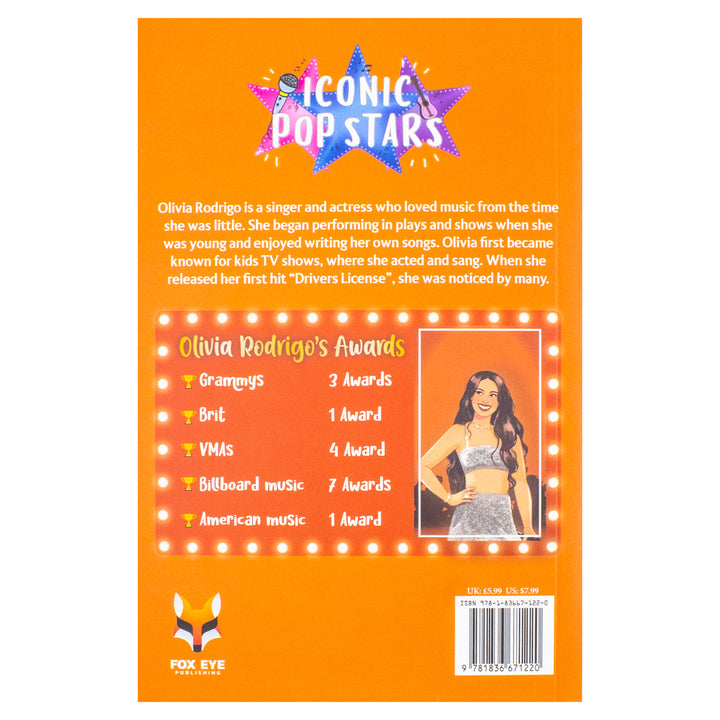 Olivia Rodrigo The Iconic Music Popstar Story Book: Rise to Becoming a Superstar (Iconic Popstars) | Paperback