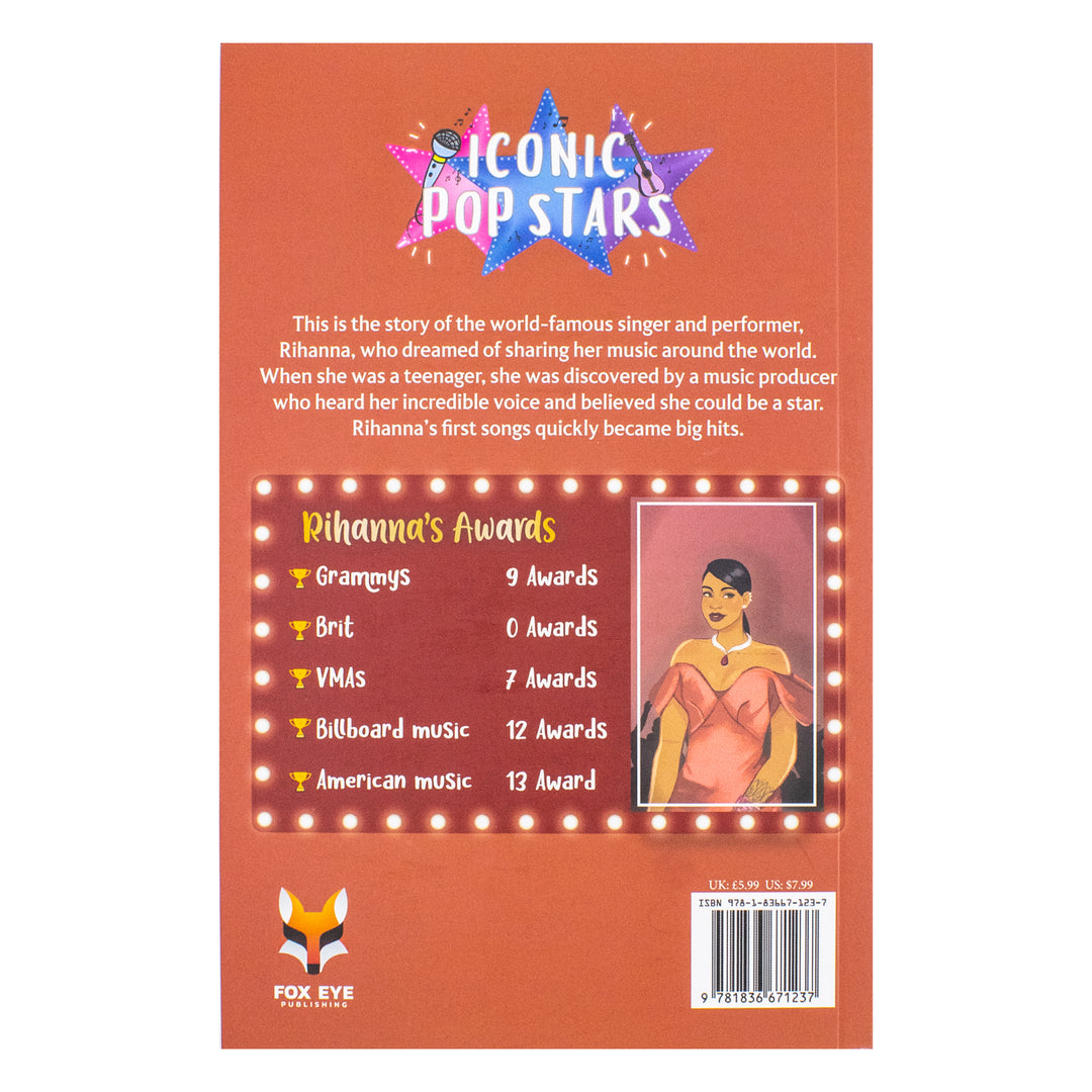 Rihanna The Iconic Music Popstar Story Book: Rise to Becoming a Superstar (Iconic Popstars) | Paperback