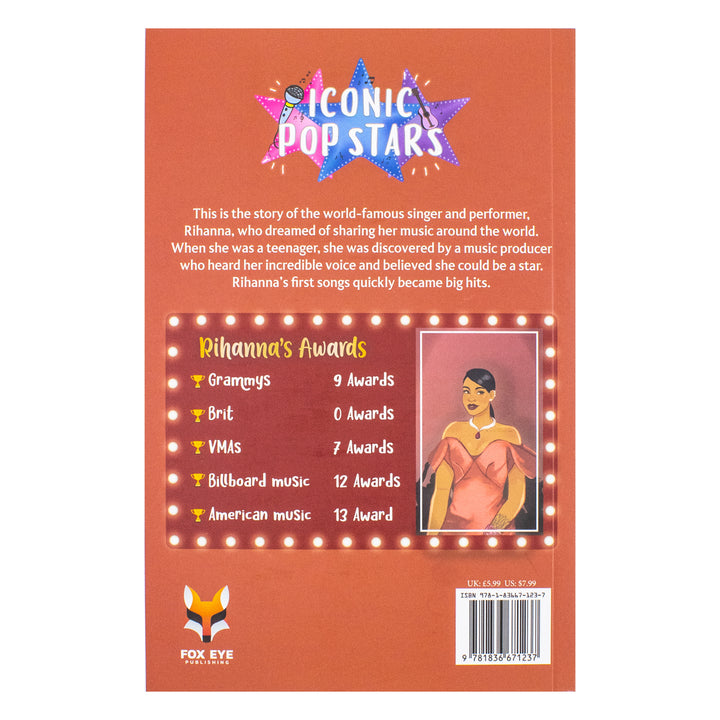 Rihanna The Iconic Music Popstar Story Book: Rise to Becoming a Superstar (Iconic Popstars) | Paperback