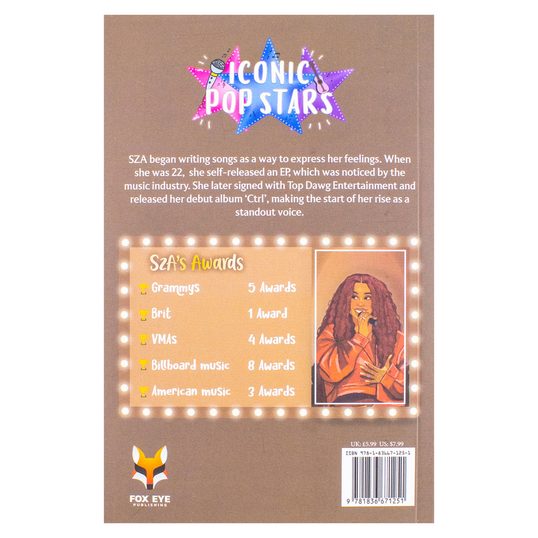 SZA The Iconic Music Popstar Story Book: Rise to Becoming a Superstar (Iconic Popstars) | Paperback