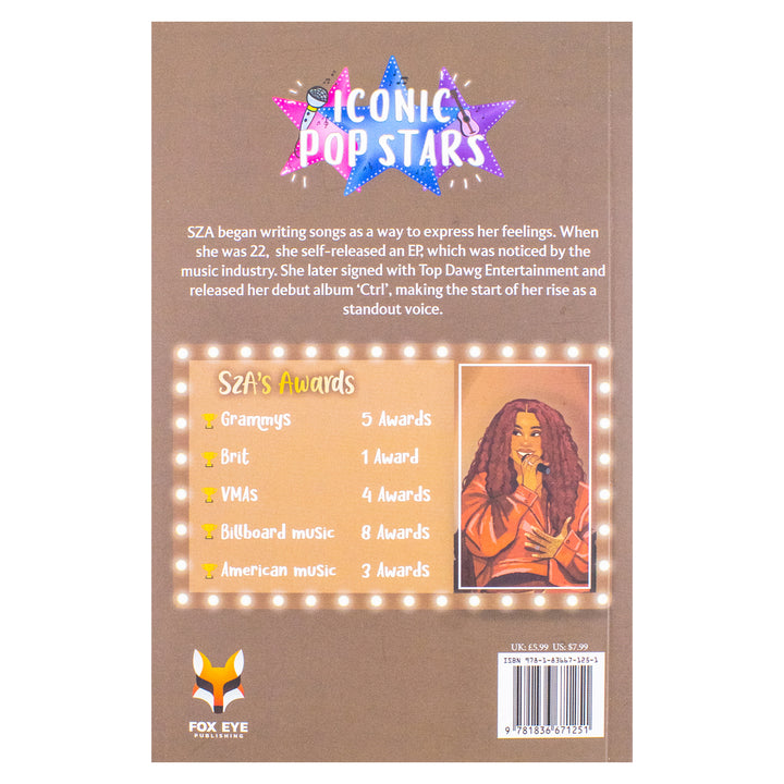 SZA The Iconic Music Popstar Story Book: Rise to Becoming a Superstar (Iconic Popstars) | Paperback
