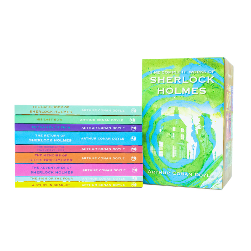 The Complete Work of Sherlock Holmes 9 Books Set Collection by Arthur Conan Doyle