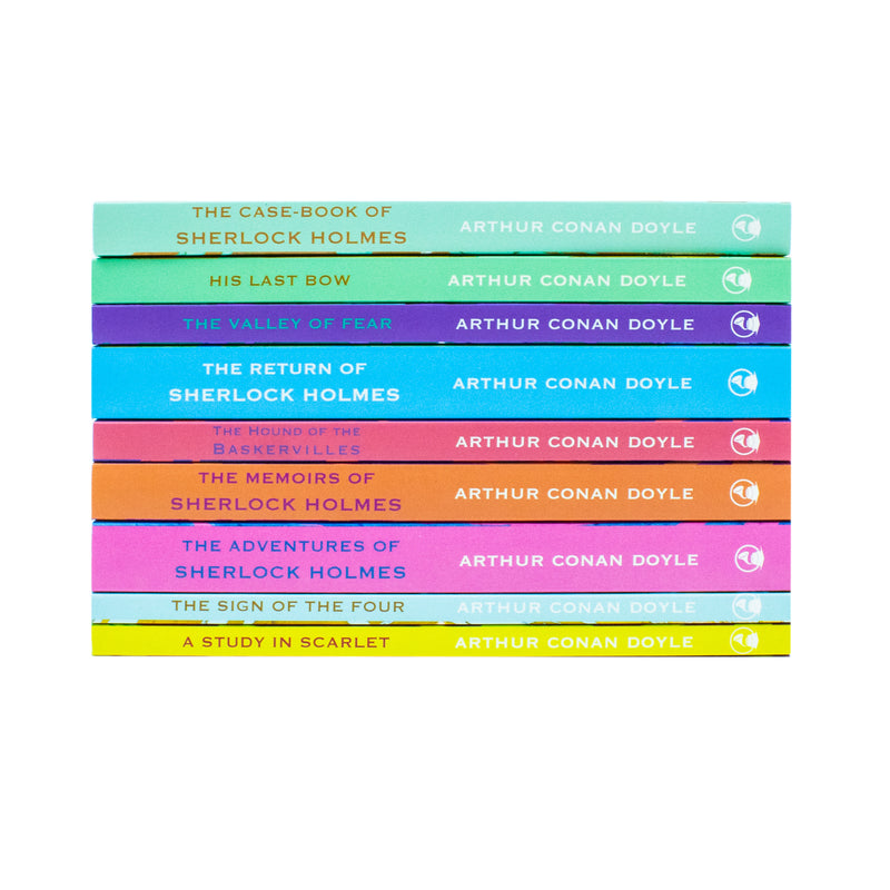The Complete Work of Sherlock Holmes 9 Books Set Collection by Arthur Conan Doyle