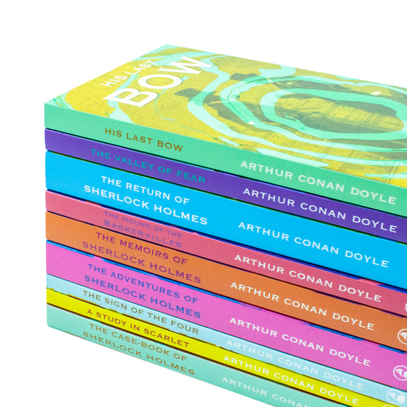 The Complete Work of Sherlock Holmes 9 Books Set Collection by Arthur Conan Doyle