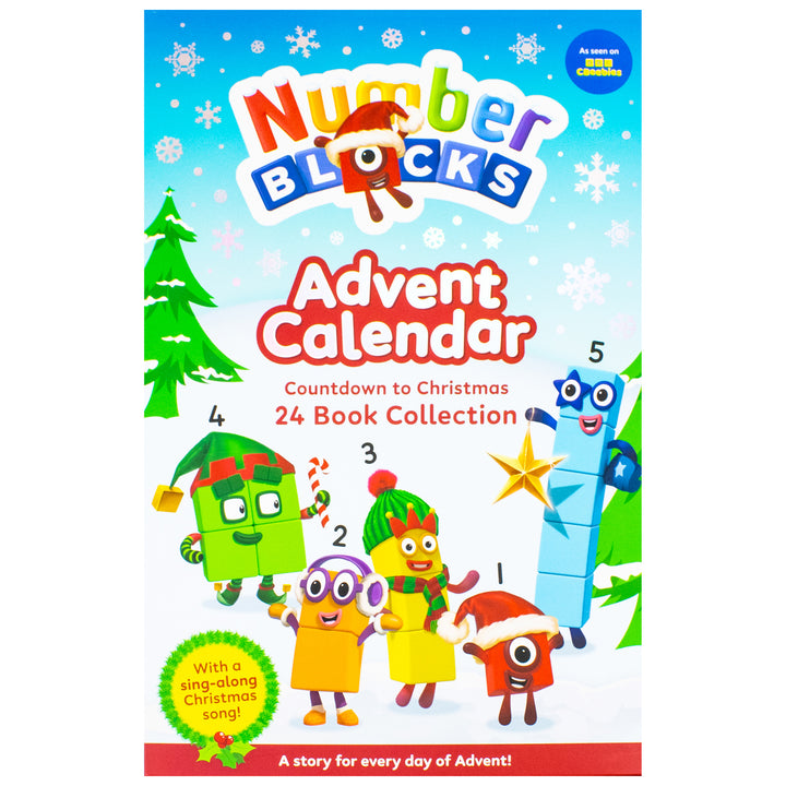 Numberblocks Advent Calendar - Count down to Christmas 24 Story Books Official Perfect Festive Christmas Gift Maths and Counting for Preschool Children