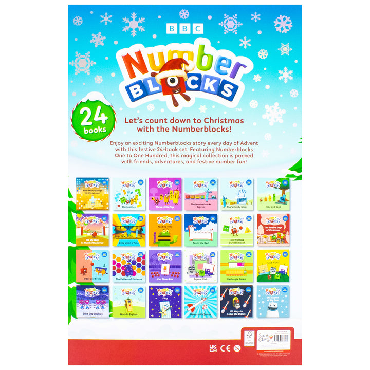 Numberblocks Advent Calendar - Count down to Christmas 24 Story Books Official Perfect Festive Christmas Gift Maths and Counting for Preschool Children