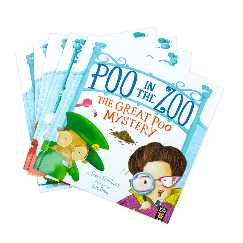 Poo in the Zoo Series – 5-Book Collection by Smallman & Grey | Fun & Humorous Children's Stories, Animal Adventures & Bedtime Reading for Ages 5+