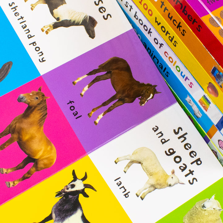 Priddy First 100 Library 7 Books Collection Box Set (Board Books)