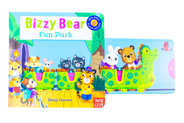 Bizzy Bear Series 5 Books Collection Bundle Set By Benji Davies [Fun Park, Breakdown Truck, Aeroplane Pilot, Pirate Adventure, Dinosaur Safari