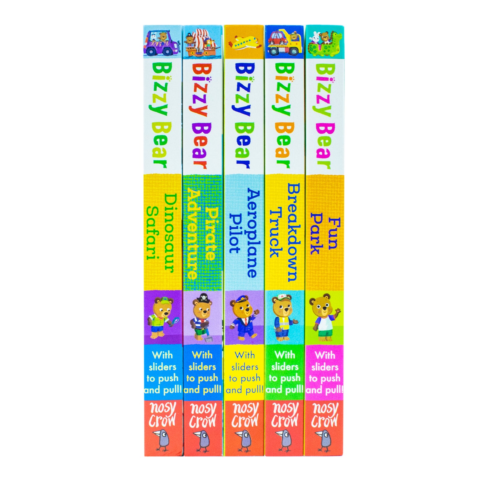 Bizzy Bear Series 5 Books Collection Bundle Set By Benji Davies