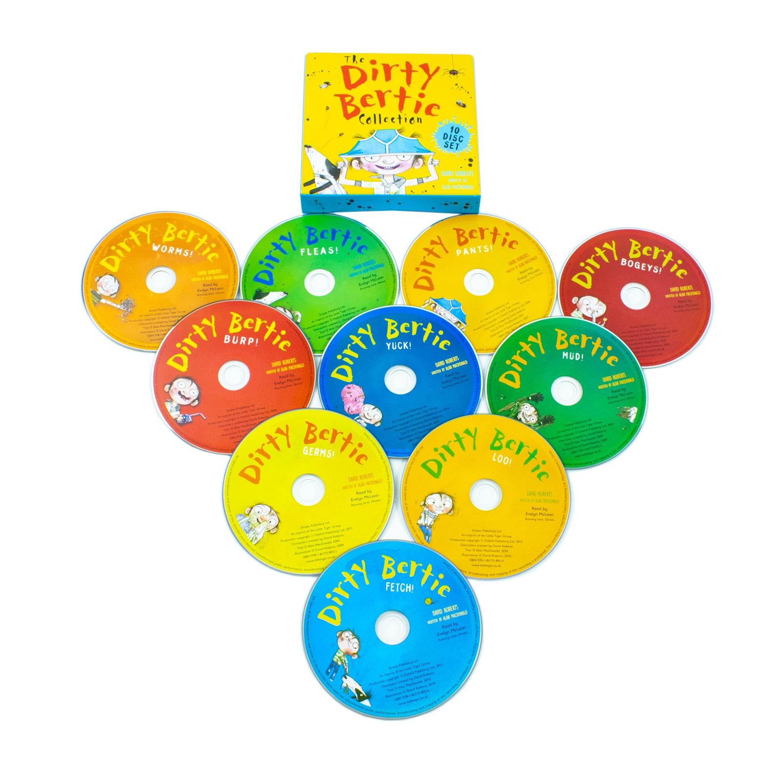 Dirty Bertie Audio Books Collection 10 CD Box Set David Roberts