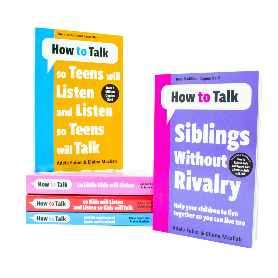 How to Talk So Kids and Teens Will Listen Collection Adele Faber 5 Books Set