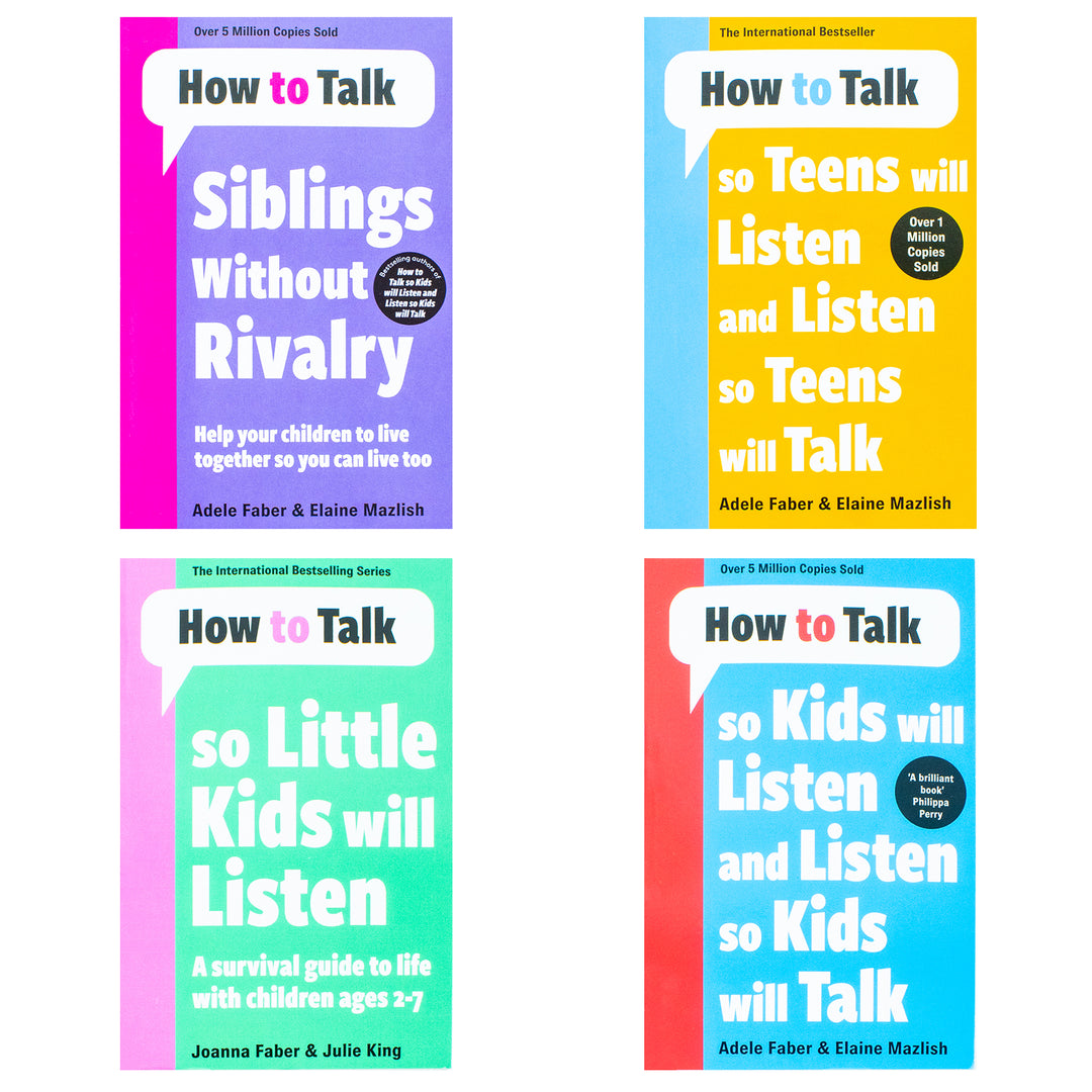 How to Talk So Kids and Teens Will Listen Collection Adele Faber 5 Books Set