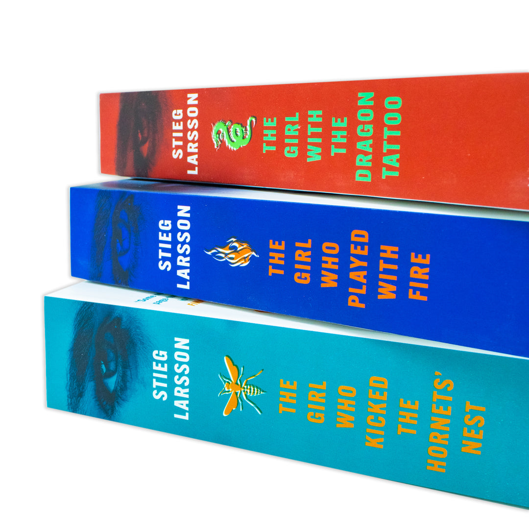 The Millennium Trilogy 3-Book Set by Stieg Larsson – The Girl with the Dragon Tattoo & More | Mystery Thriller Fiction Series, Bestseller Collection