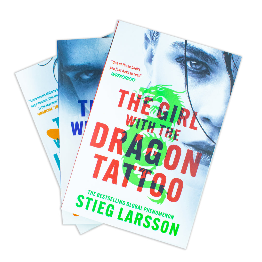 The Millennium Trilogy 3-Book Set by Stieg Larsson – The Girl with the Dragon Tattoo & More | Mystery Thriller Fiction Series, Bestseller Collection