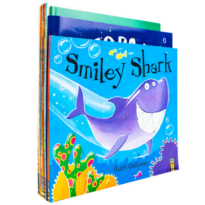 Bear & Friends 10 Picture Books Collection Set by Ruth Galloway (Smiley Shark, Octopants, The Tortosaurus, Just One More Story and More)| Paperback