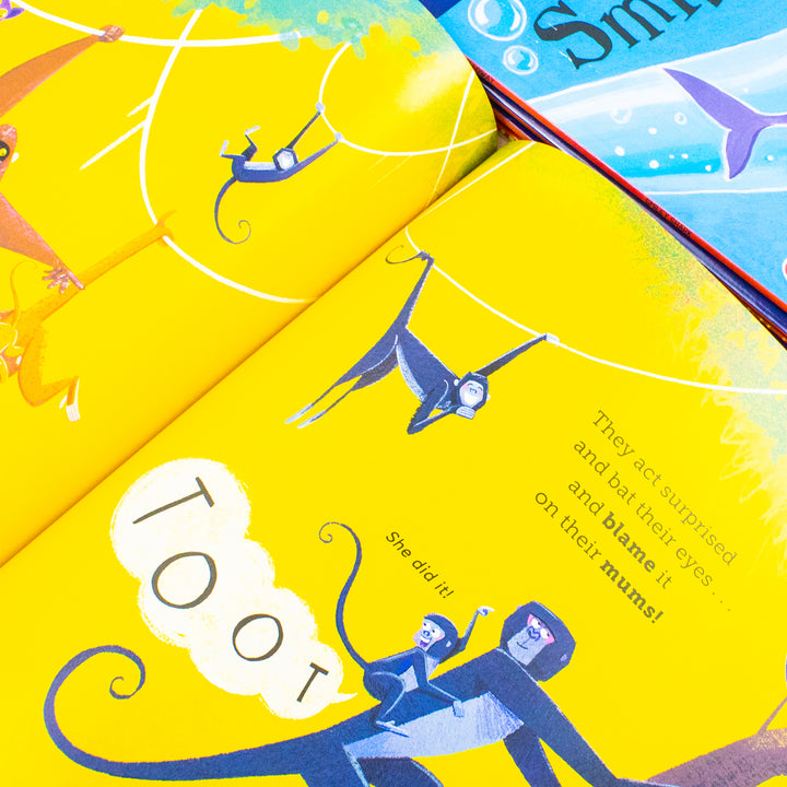 Bear & Friends 10 Picture Books Collection Set by Ruth Galloway (Smiley Shark, Octopants, The Tortosaurus, Just One More Story and More)| Paperback