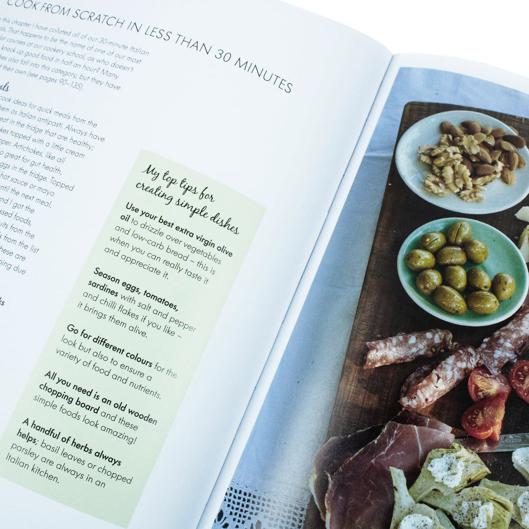 The Low Carb Italian Kitchen Book by Katie & Giancarlo Caldesi | Healthy Mediterranean Recipes, Weight Loss, Low Carb Cooking & Better Nutrition