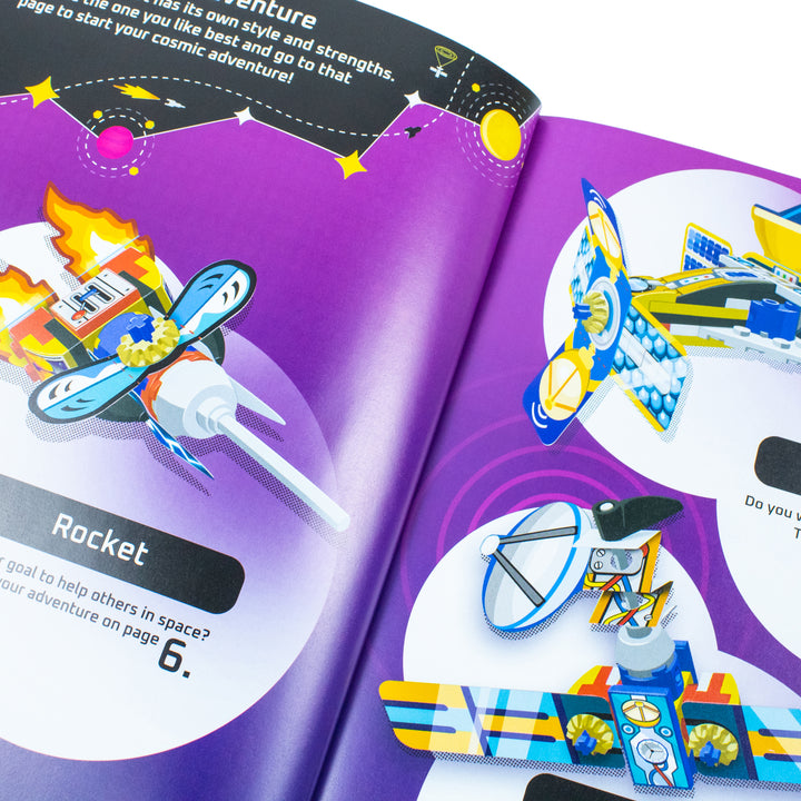LEGO Books: Build and Stick: Space (includes LEGO bricks, book and over 250 stickers) (LEGO Build and Stick Activity Box)