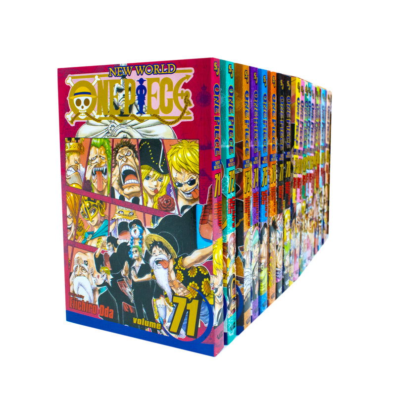 One Piece Box Set 4 by Eiichiro Oda 20 Books: Dressrosa to Reverie: Volumes 71-90