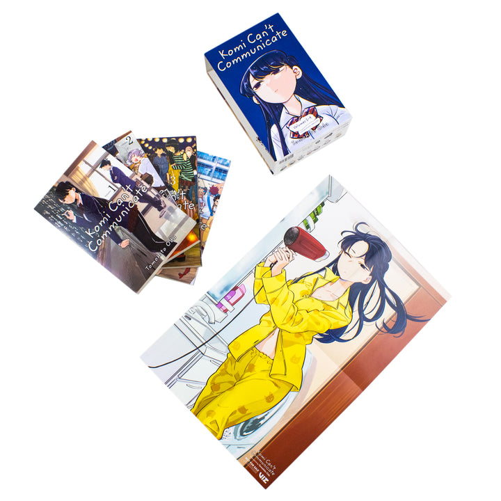 Komi Can't Communicate Box Set Volumes 1-4 by Tomohito Oda (Includes double-sided poster) | Paperback