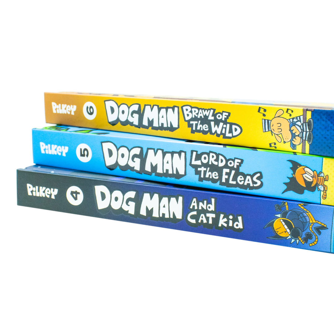 Dog Man & Cat Kid Collection Box Set (Books 4–6) by Dav Pilkey – Children's Comics Full of Adventure, Humor & Reading Fun for Kids Age 7+