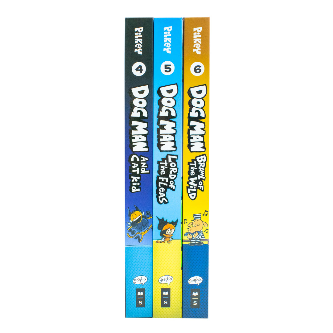 Dog Man & Cat Kid Collection Box Set (Books 4–6) by Dav Pilkey – Children's Comics Full of Adventure, Humor & Reading Fun for Kids Age 7+