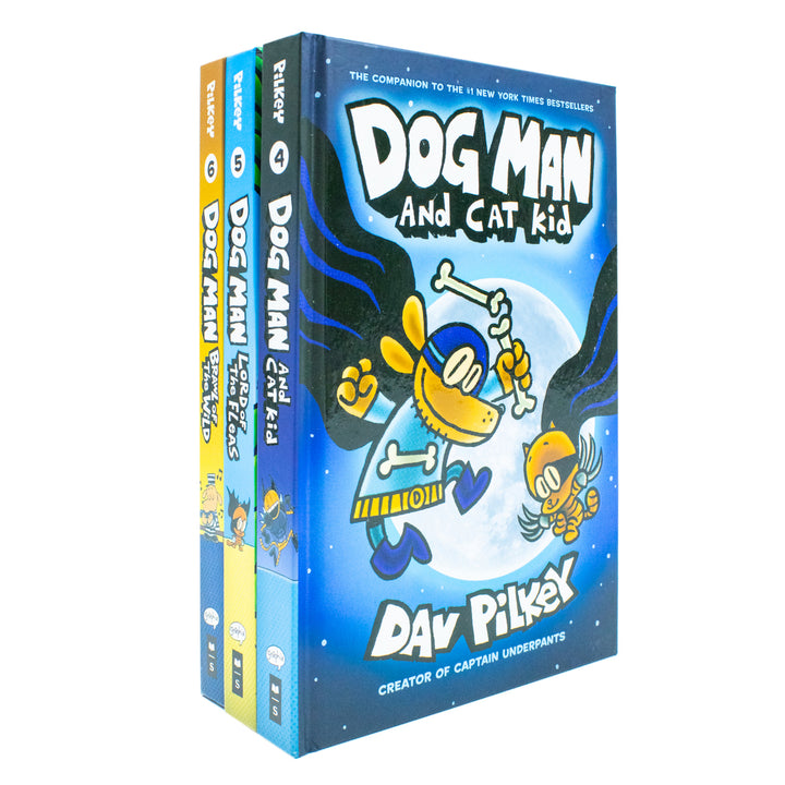 Dog Man & Cat Kid Collection Box Set (Books 4–6) by Dav Pilkey – Children's Comics Full of Adventure, Humor & Reading Fun for Kids Age 7+
