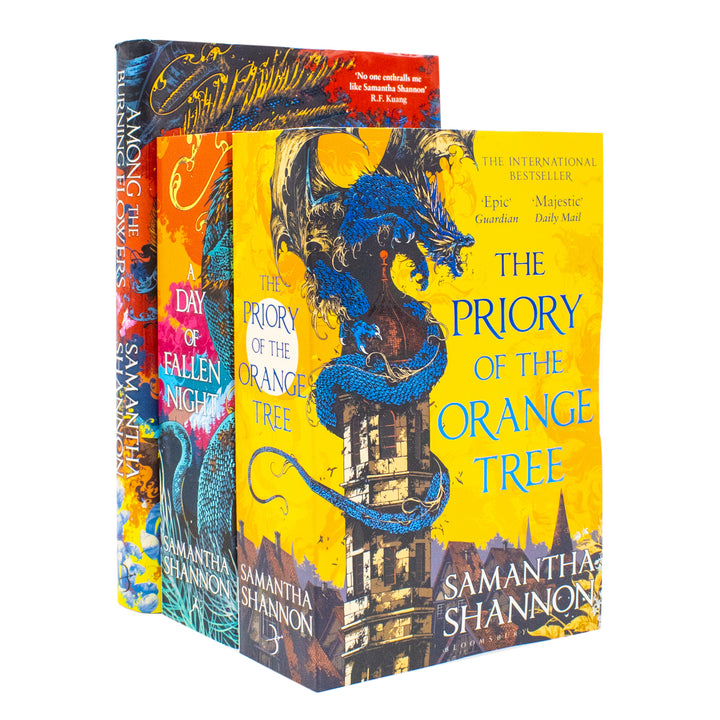 The Roots of Chaos Series 3 Books Collection Set By Samantha Shannon (Among the Burning Flowers [Hardback], The Priory of the Orange Tree, A Day of Fallen Night)