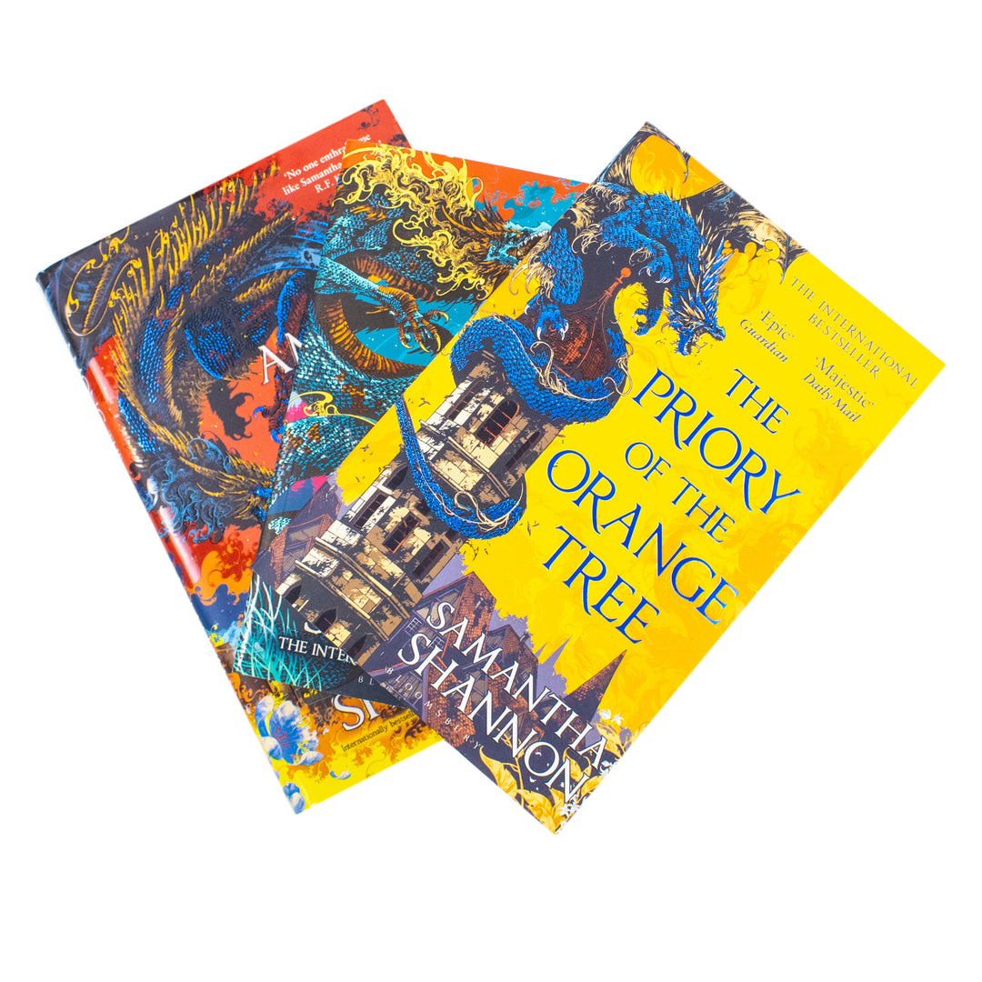 The Roots of Chaos Series 3 Books Collection Set By Samantha Shannon (Among the Burning Flowers [Hardback], The Priory of the Orange Tree, A Day of Fallen Night)