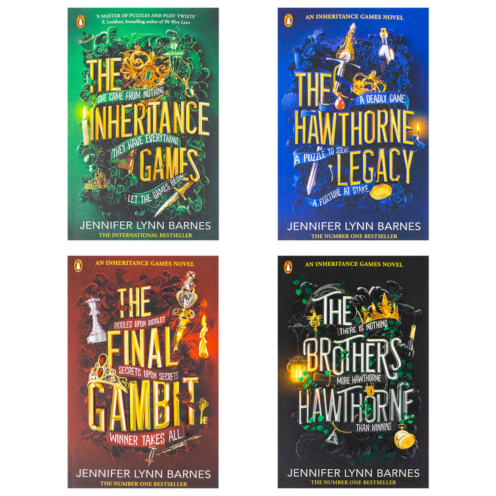 The Inheritance Games Series 4-Book Collection by Jennifer Lynn Barnes – Bestselling YA Mystery Thrillers | Suspenseful & Engaging Must-Read Fiction